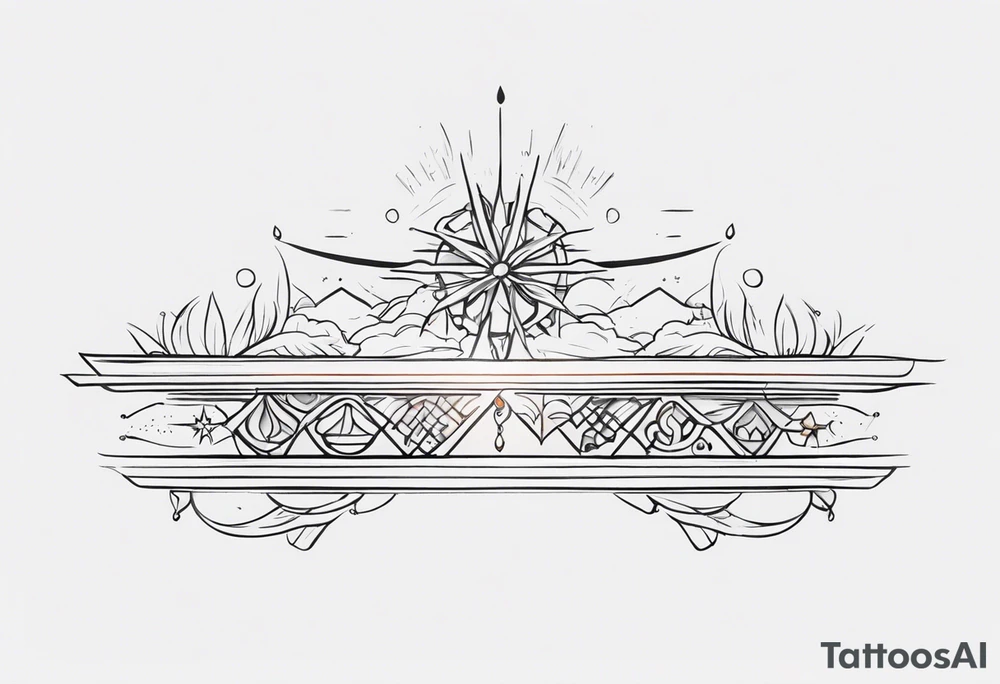 Horizontal spine tattoo tattoo idea