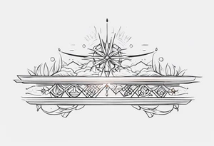 Horizontal spine tattoo tattoo idea