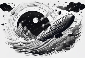 the milky way tattoo idea