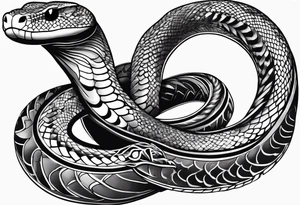 a snake who has swallowed a heart tattoo idea