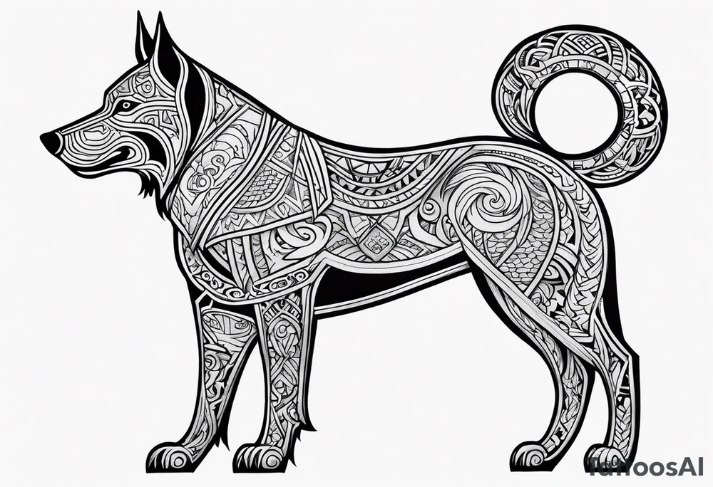 garmr norse dog tattoo idea
