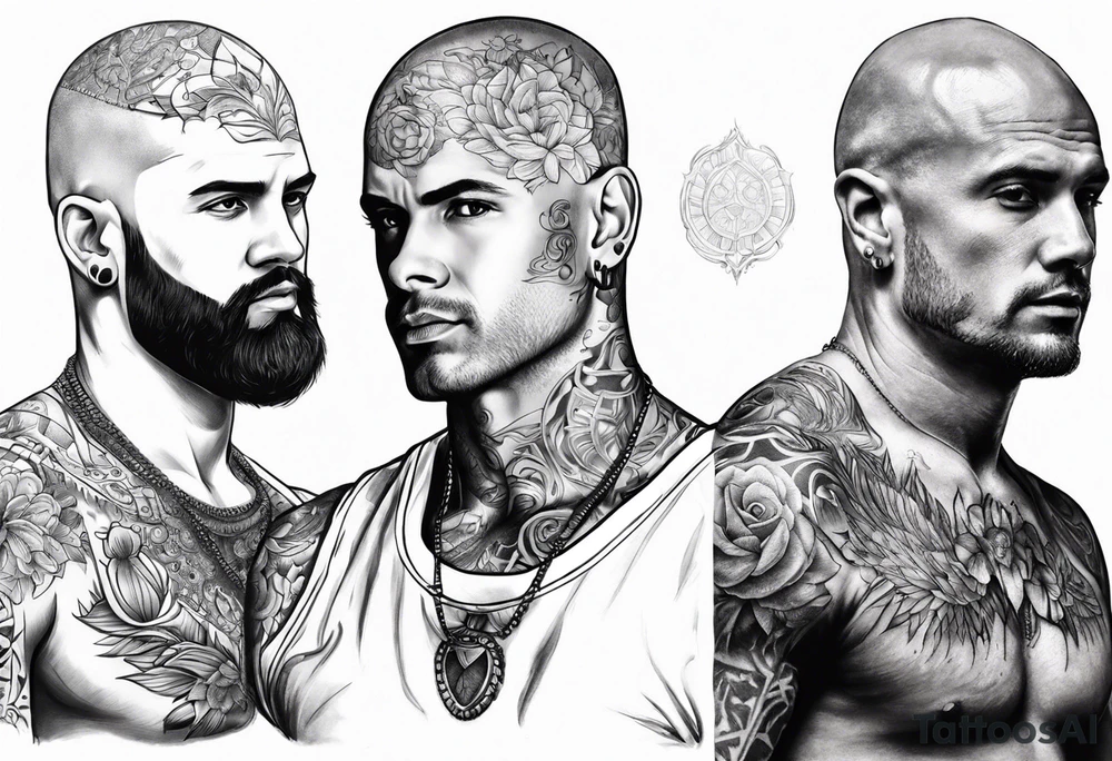 Tattoo artist without hair man tattoo idea