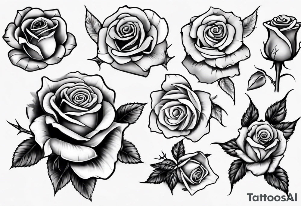 Rose tattoo idea