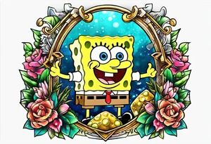 sibling spongebob tattoo ideas tattoo idea