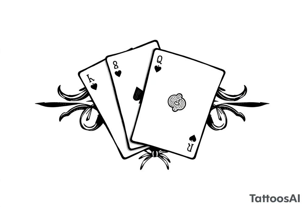 Poland symbol and poker cards Add casino money to it. tattoo idea