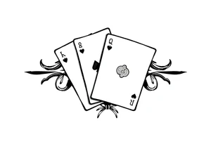 Poland symbol and poker cards Add casino money to it. tattoo idea