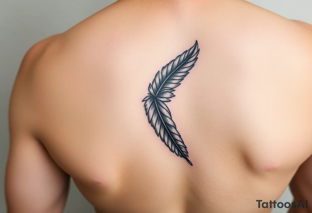 black 
feathers tattoo idea