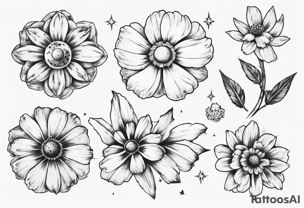 cosmos tattoo idea