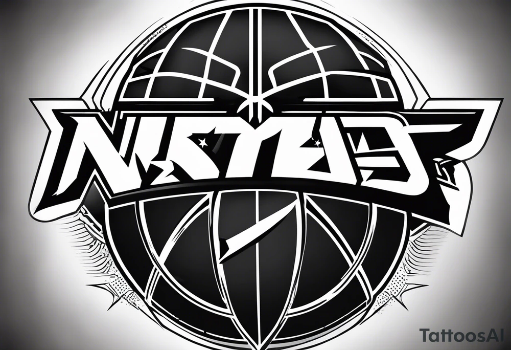 NBA logo tattoo idea