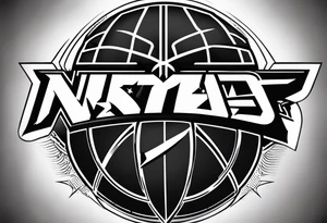 NBA logo tattoo idea