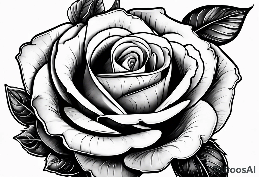 a human hand holding on to a single rose stem tattoo idea