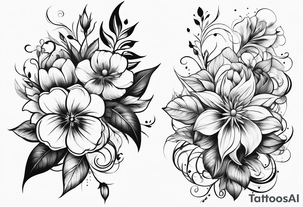 flower tattoo idea