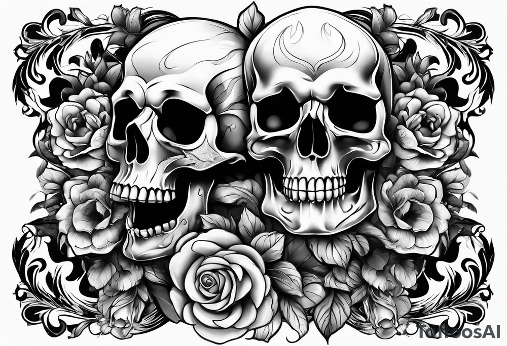 Skulls tattoo idea