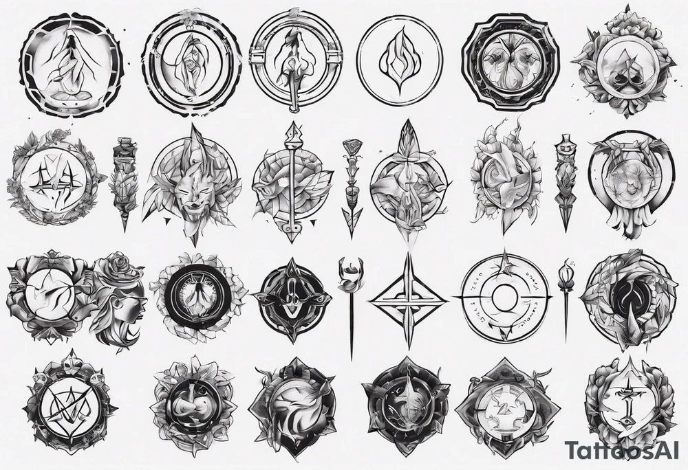 stoic virtues tattoo idea