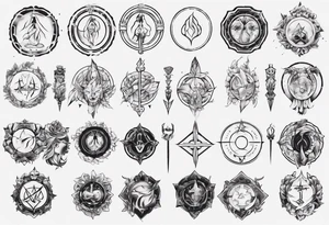 stoic virtues tattoo idea