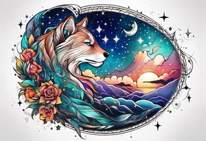 Constellation, animal tattoo idea