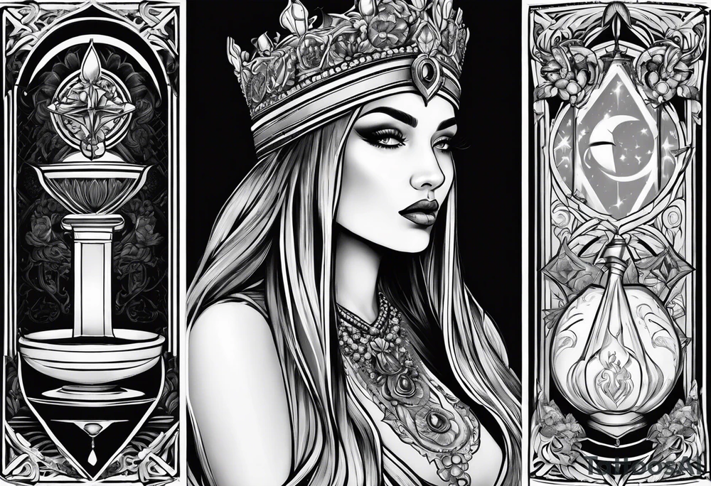 High priestess tarot tattoo idea