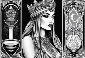 High priestess tarot tattoo idea