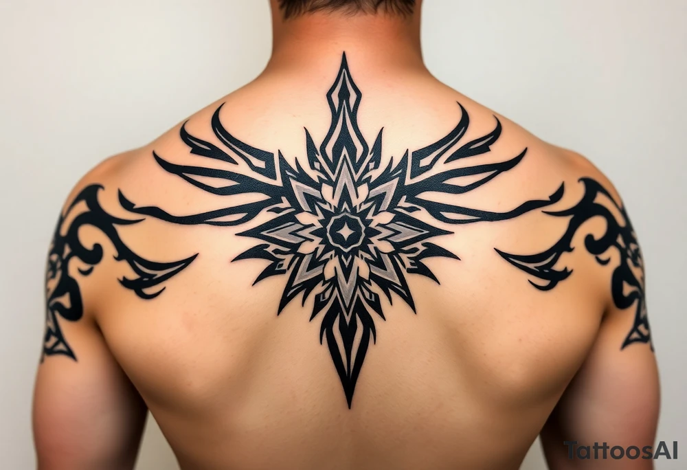 Extra large 
Female full back tattoo garden of eden tattoo idea