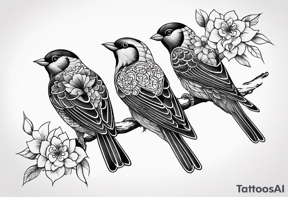 Love birds tattoo idea