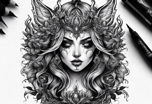 My flaws burn through my skin like demonic flames from hell tattoo idea