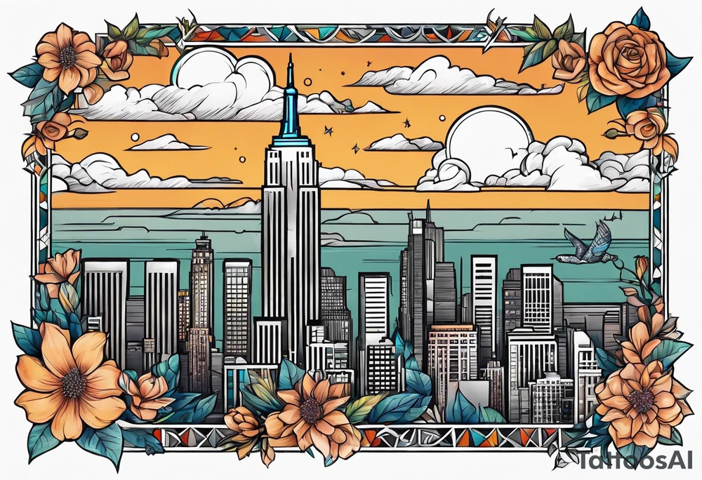 New York. Los Angeles. tattoo idea