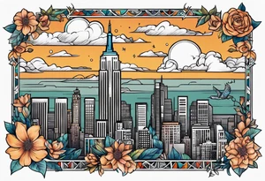 New York. Los Angeles. tattoo idea