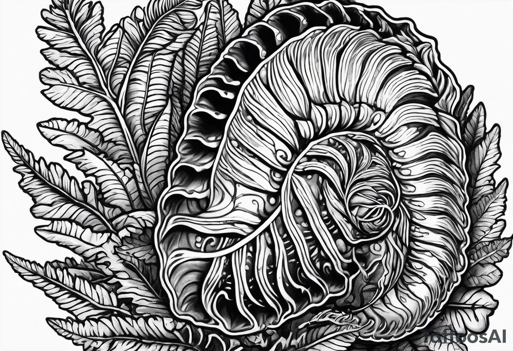 Trilobite fern tattoo idea