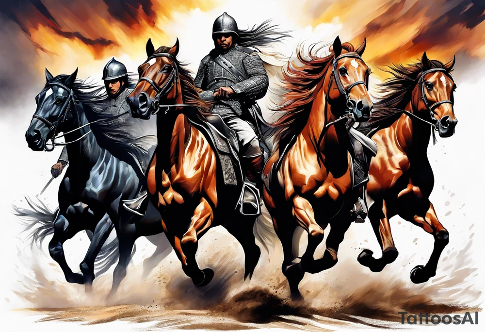 War horsemen tattoo idea