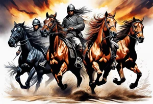 War horsemen tattoo idea