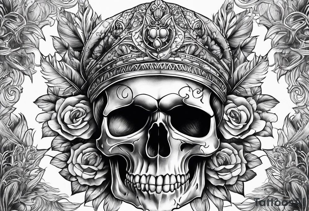 Skull tattoo idea