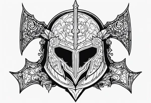Dark Souls face tattoo idea