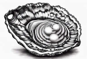 oyster with pearl tattoo idea