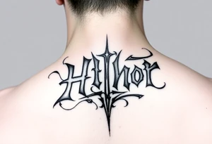 Calligraphy cholo writing dishonor tattoo idea