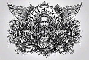 Valhalla word tattoo idea