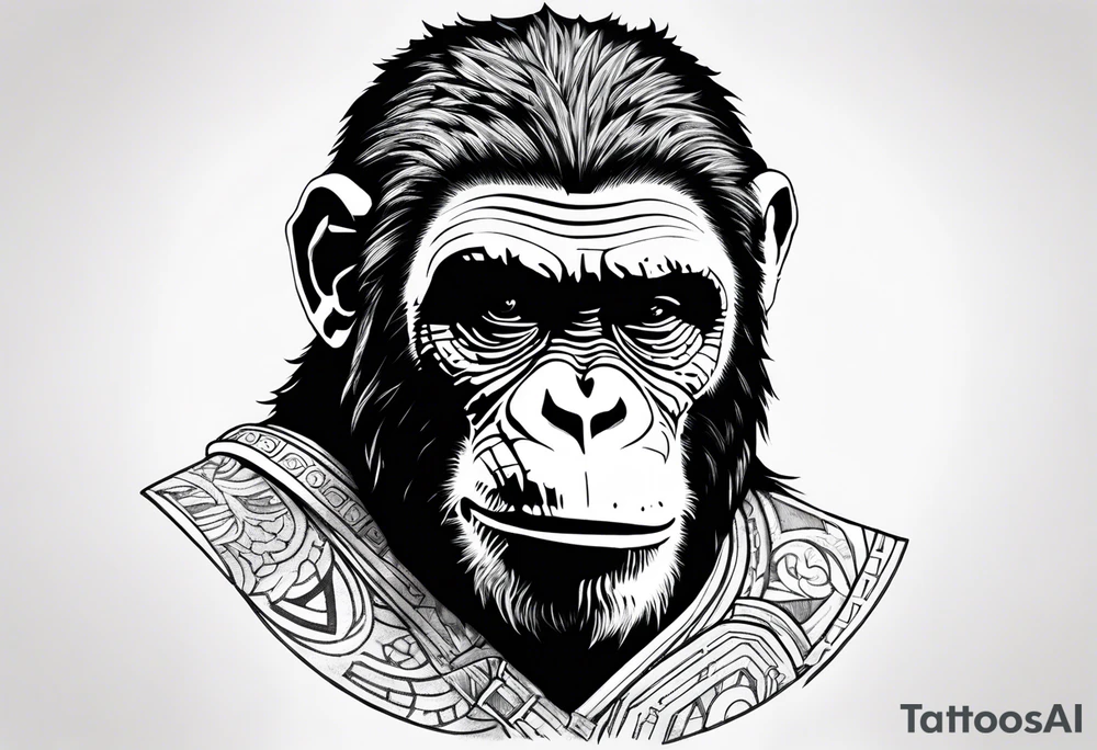 Caesar planet of the apes tattoo idea
