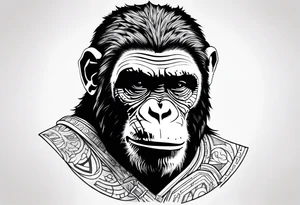 Caesar planet of the apes tattoo idea