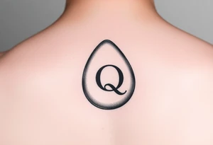an egg with a spade and a q on it. tattoo idea