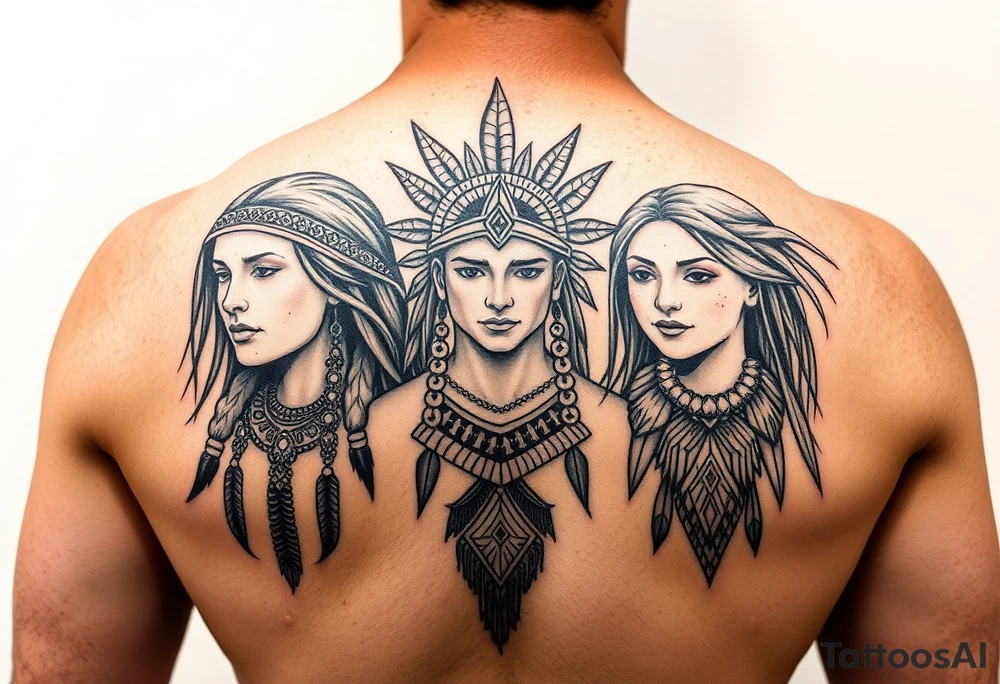 Indigenous, three daughters Loving husband,
Law of Attraction, Manifestation, gratitude tattoo idea