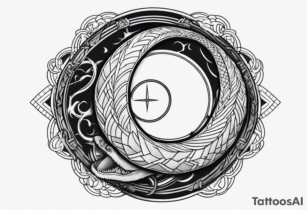 broken Ouroboros tattoo idea