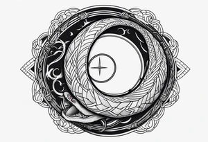 broken Ouroboros tattoo idea
