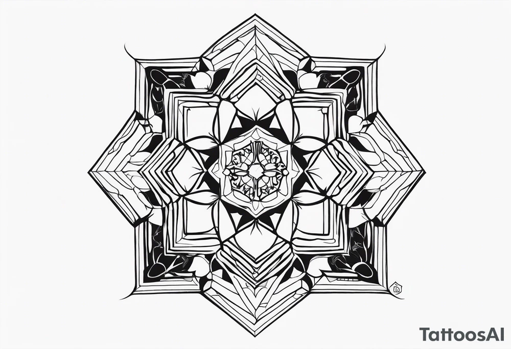 Hexagon tattoo idea