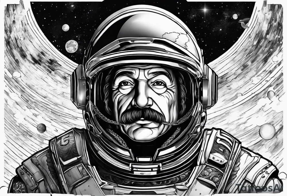 spartan, outer space, einstein, sleeve tattoo idea spartan, outer space, einstein, sleeve tattoo idea