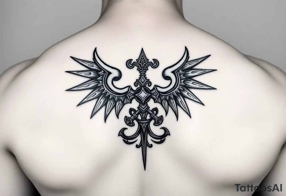 Chernobog Slavic God symbol tattoo idea