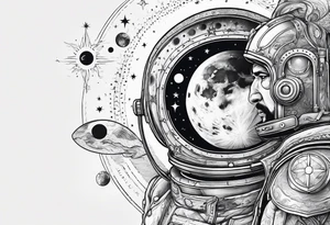Astronomy tattoo idea
