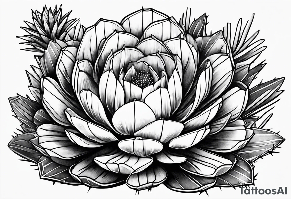 Cactus and a drink tattoo idea