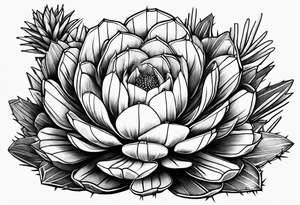 Cactus and a drink tattoo idea