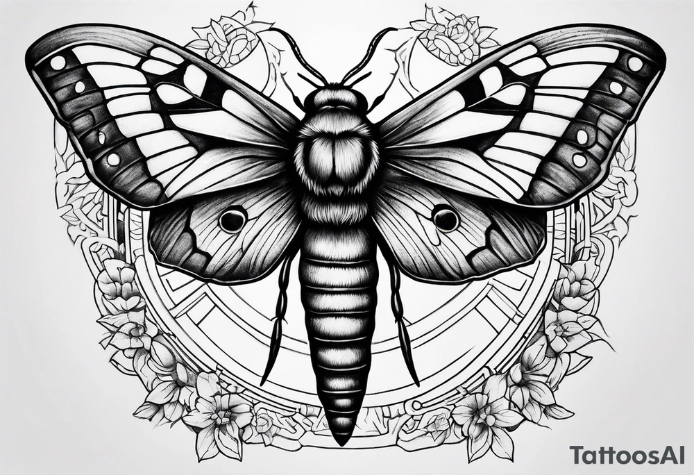 Death hawk moth tattoo idea