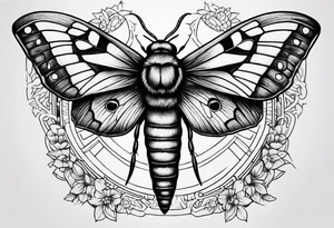 Death hawk moth tattoo idea