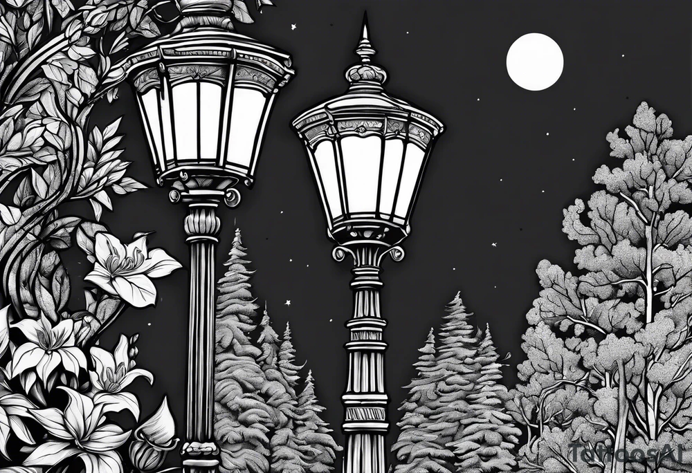 Narnia lamp post tattoo idea